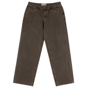 Pantalon en Denim Relax - Marron Délavé