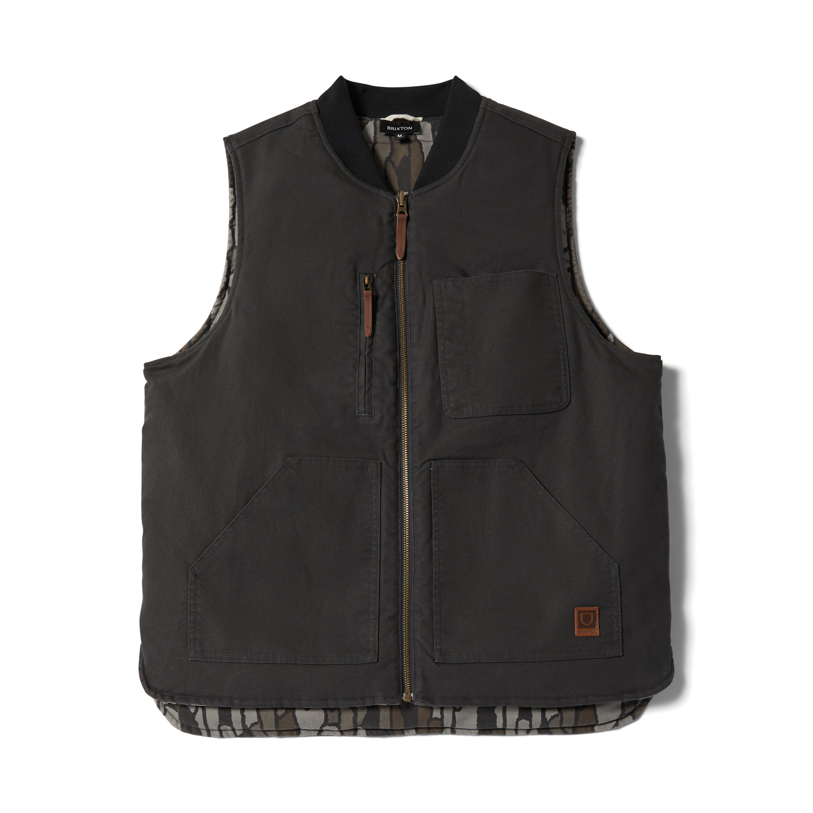 Brixton Builders Abraham Reversible Vest - Bark Camo – Palm Isle