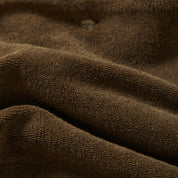 Chemise Bunker à Col Camp en Tissu French Terry à Manches Courtes - Vert Lierre
