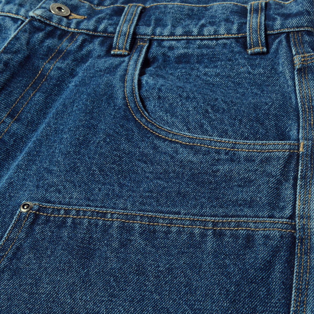 Classic H Short en Denim Double Renfort - Indigo Délavé