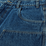 Classic H Short en Denim Double Renfort - Indigo Délavé