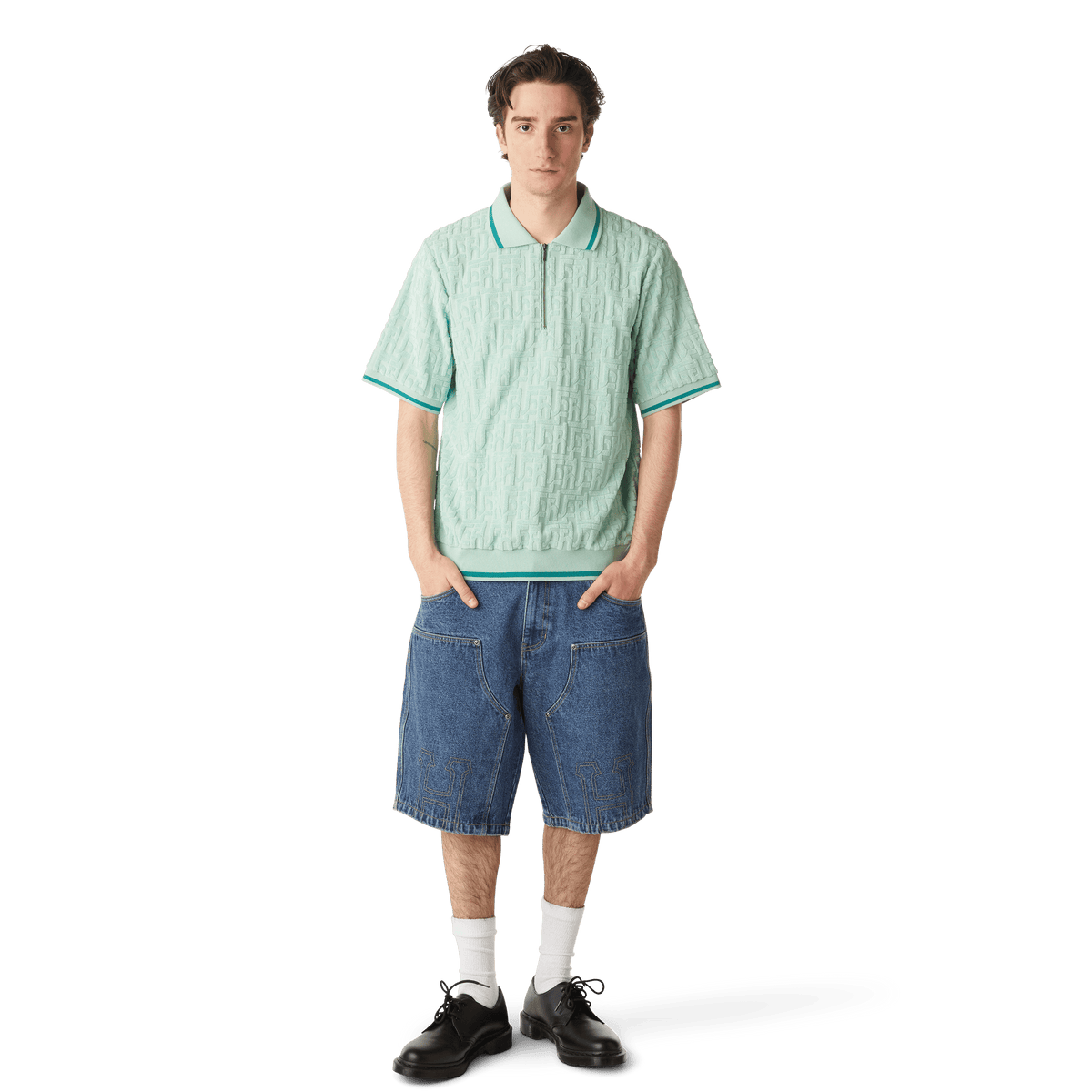 Classic H Short en Denim Double Renfort - Indigo Délavé