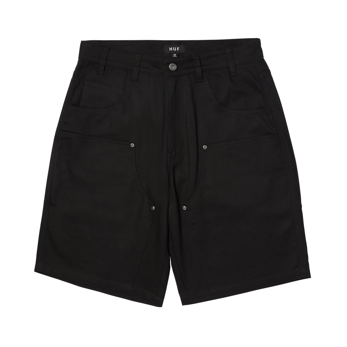 Classic H Double Knee Work Short - Black