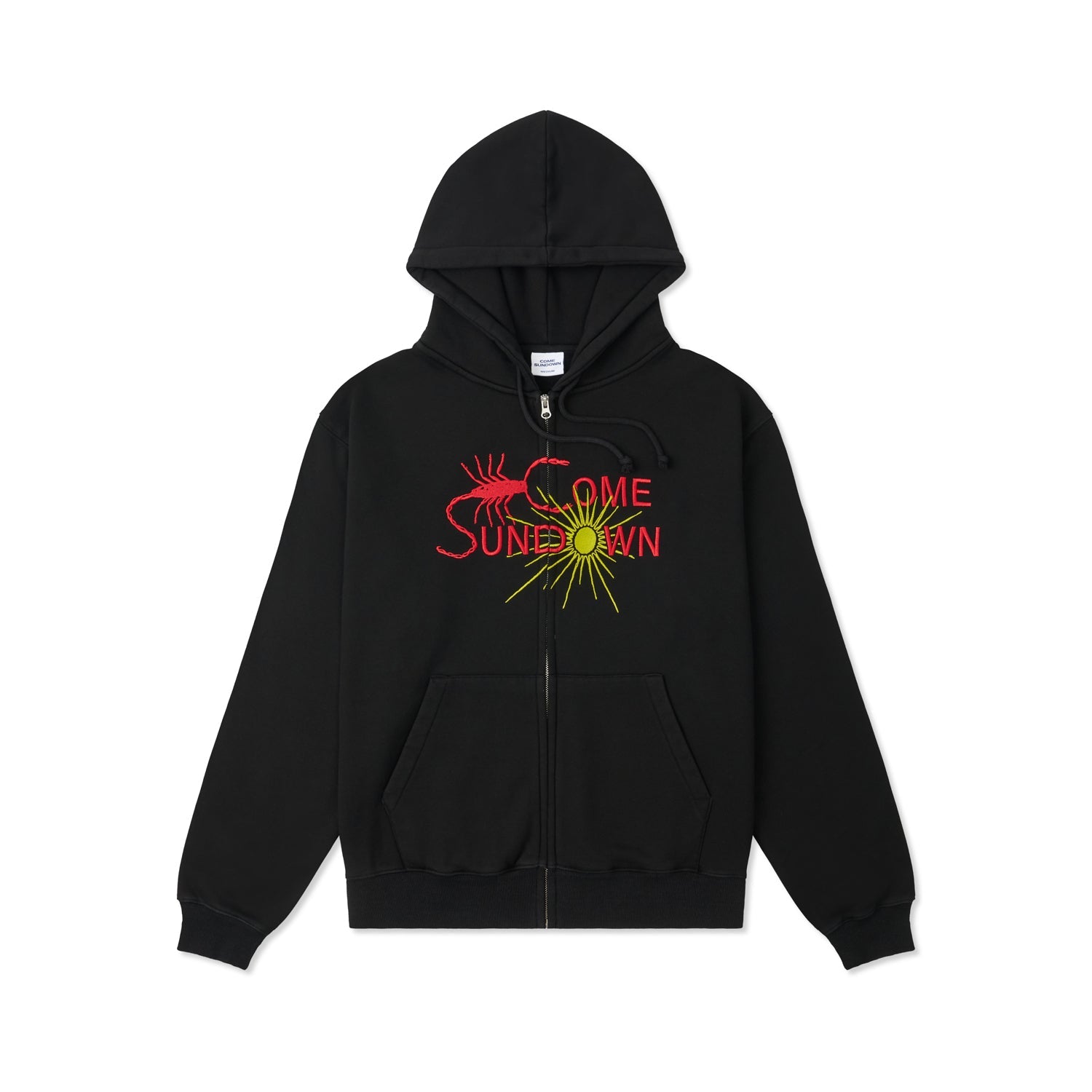 Entomology Sweat à Capuche Zippé - Noir