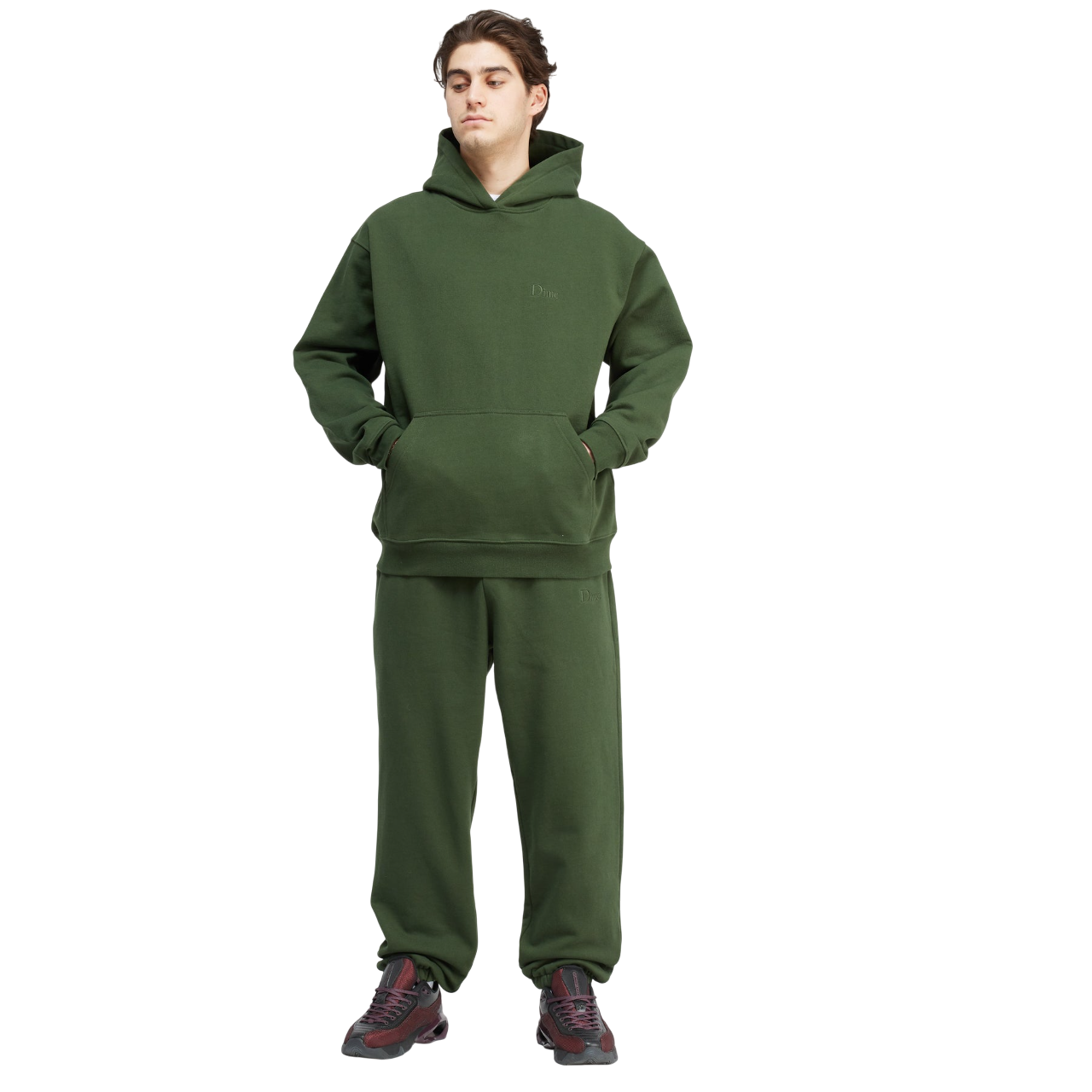 Classic Small Logo Hoodie - Forest Green