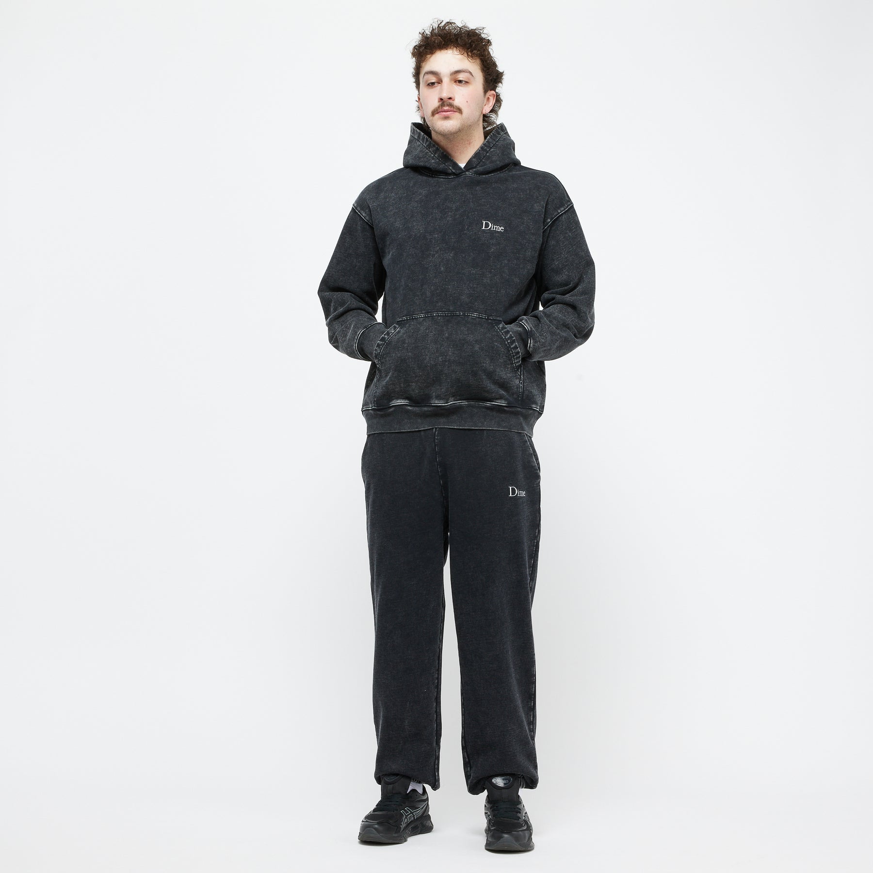 French Terry Hoodie - Faded Black