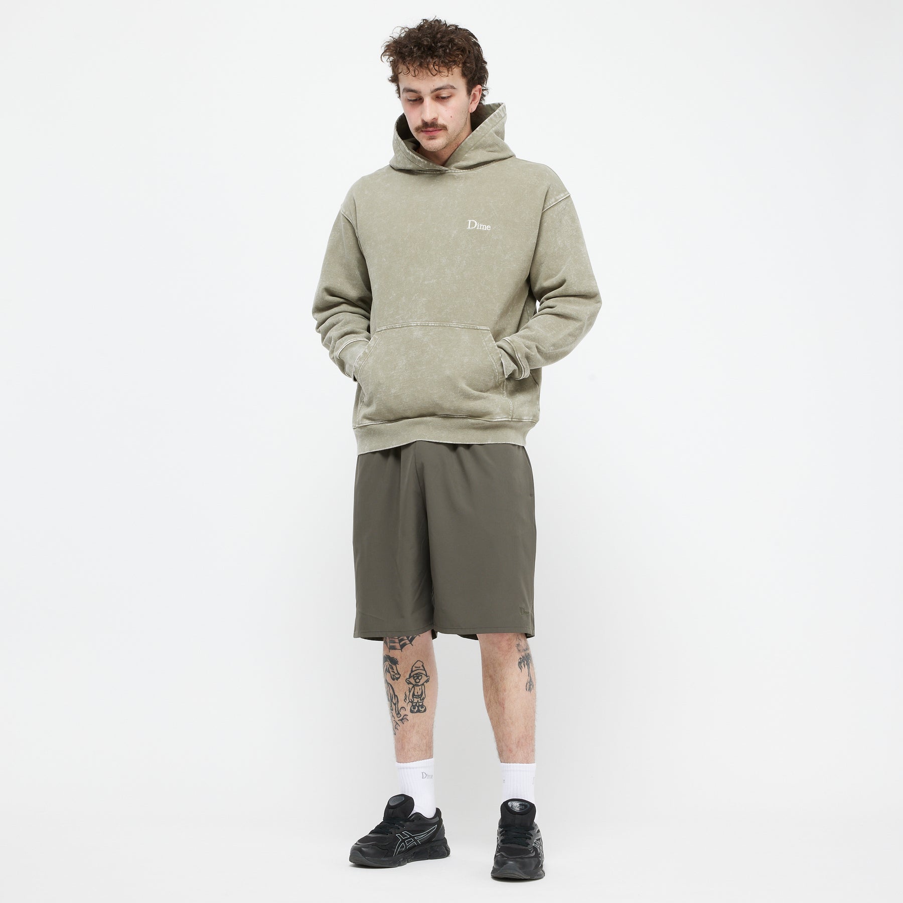 French Terry Hoodie - Faded Cement