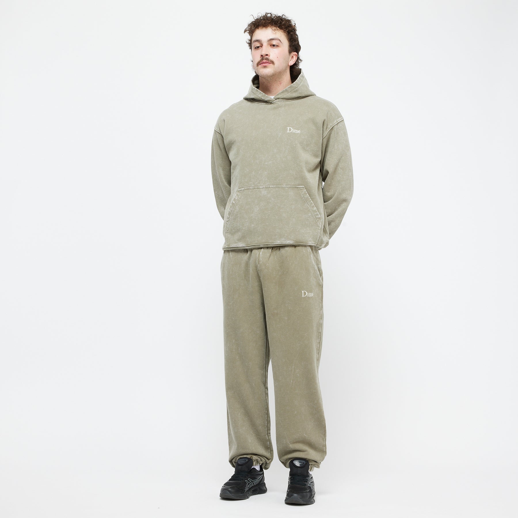French Terry Hoodie - Faded Cement