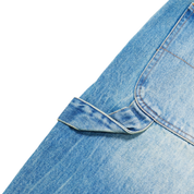 Faded Denim Shorts - Blue