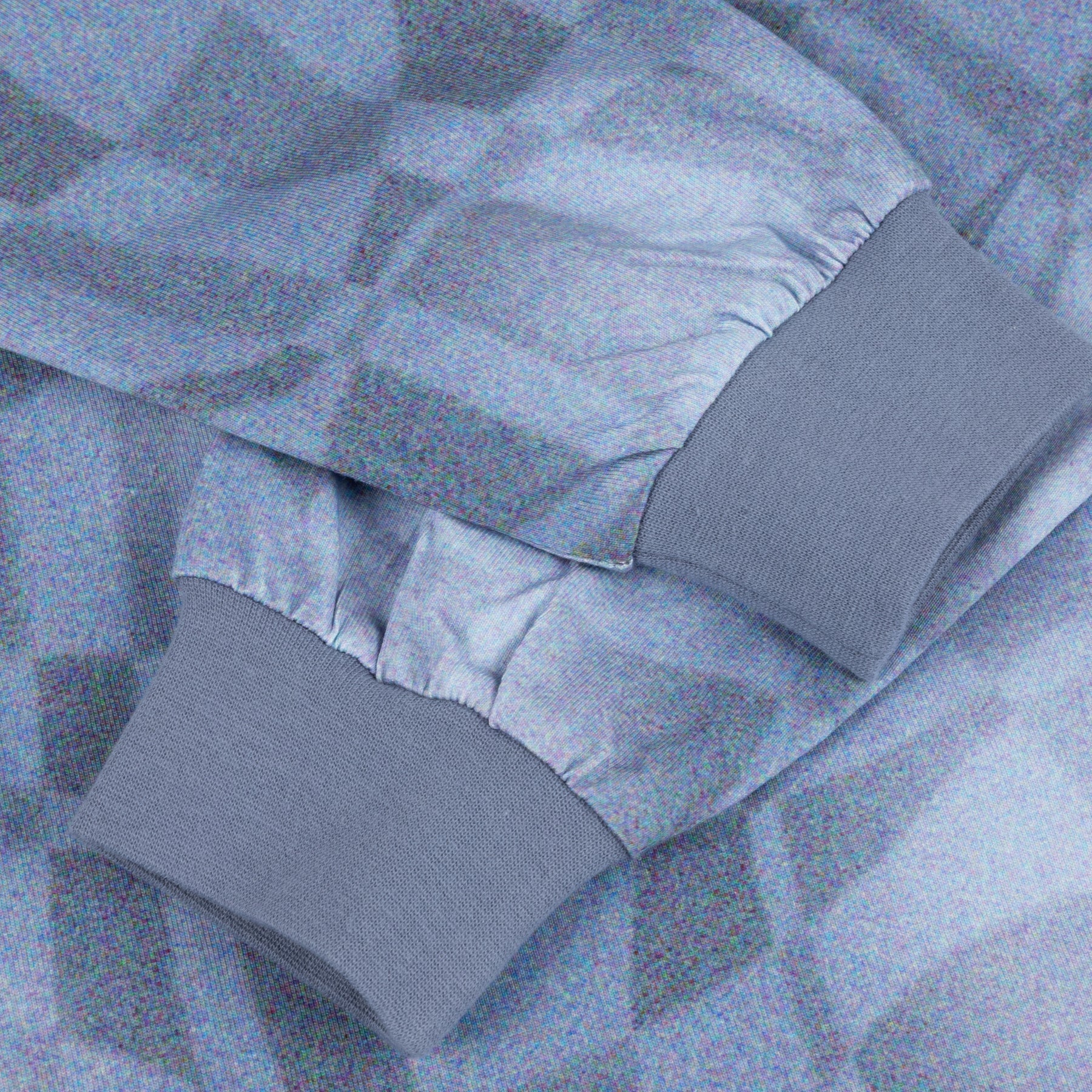 Abstract LS Shirt - Static Blue