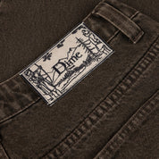 Pantalon en Denim Relax - Marron Délavé