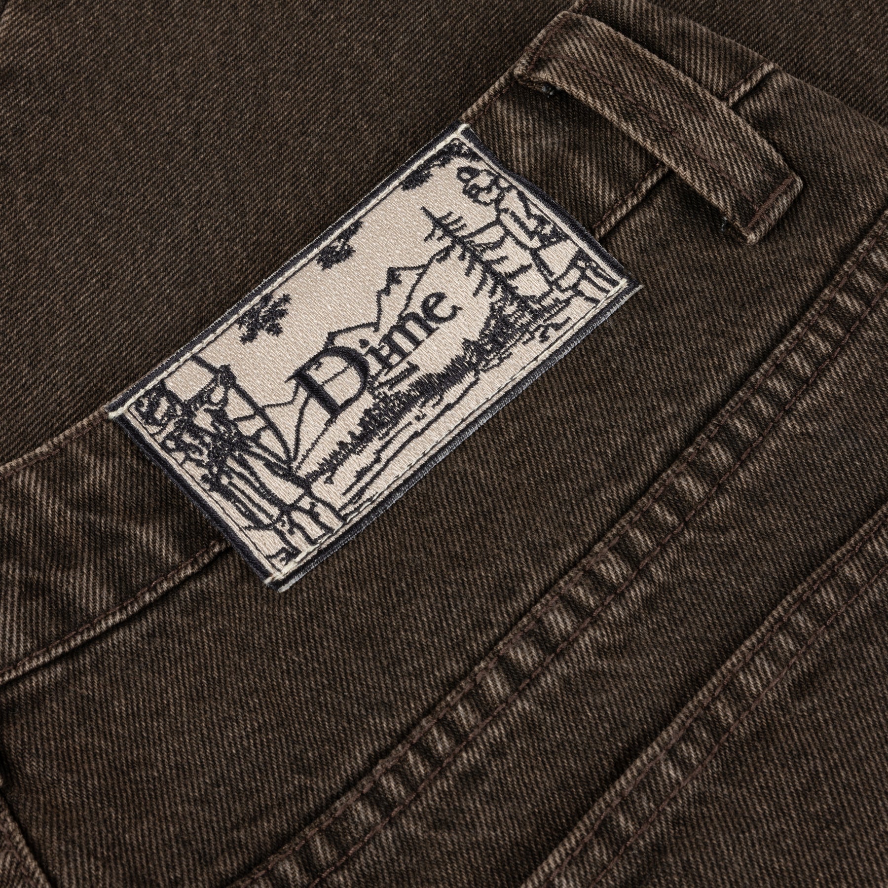 Pantalon en Denim Relax - Marron Délavé
