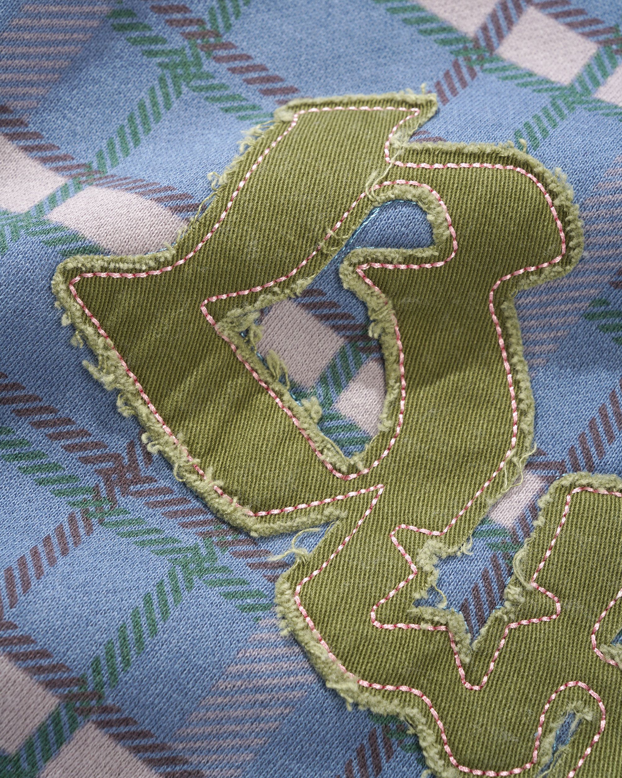 Edge Applique Zip-Thru Hood - Plaid