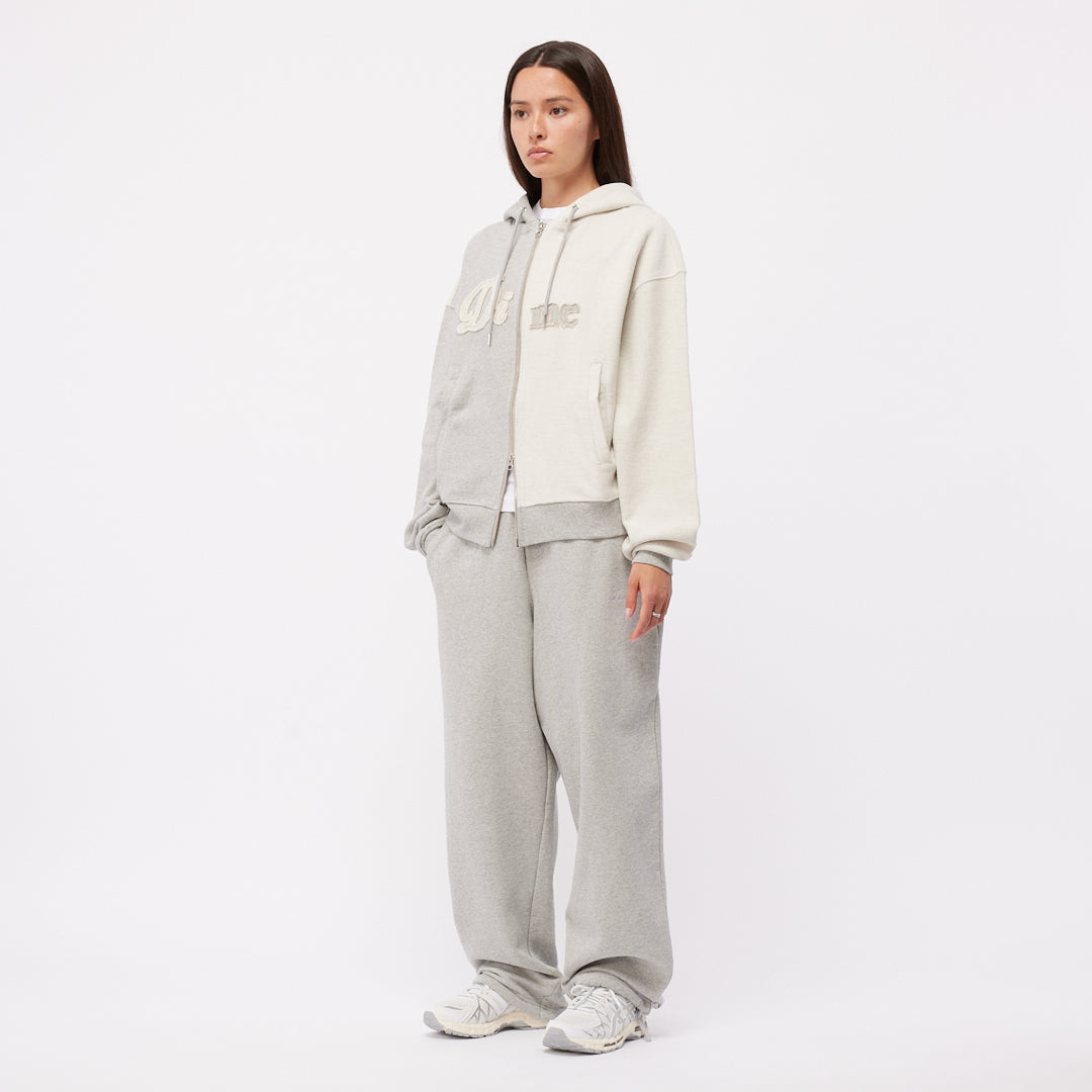 Reverse French Terry Zip Hoodie - Heather Gray