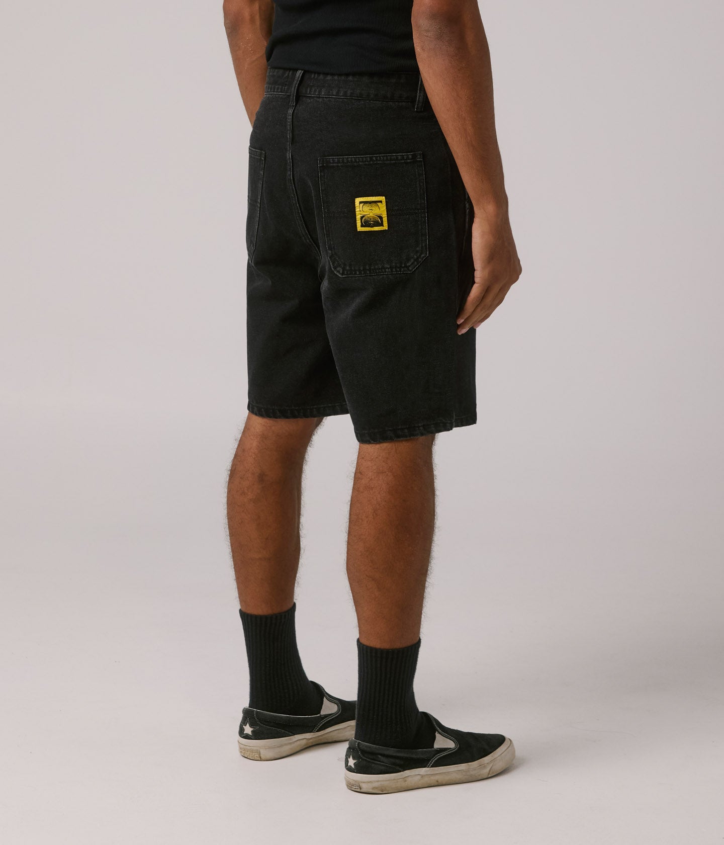Reynolds 21” Short en Denim - Noir Délavé