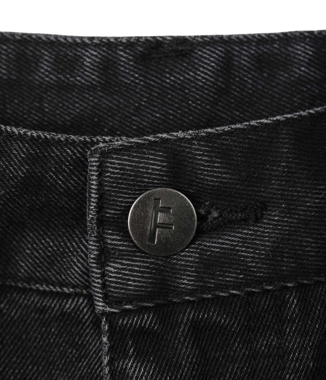 Reynolds 21” Short en Denim - Noir Délavé