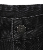Reynolds 21” Short en Denim - Noir Délavé