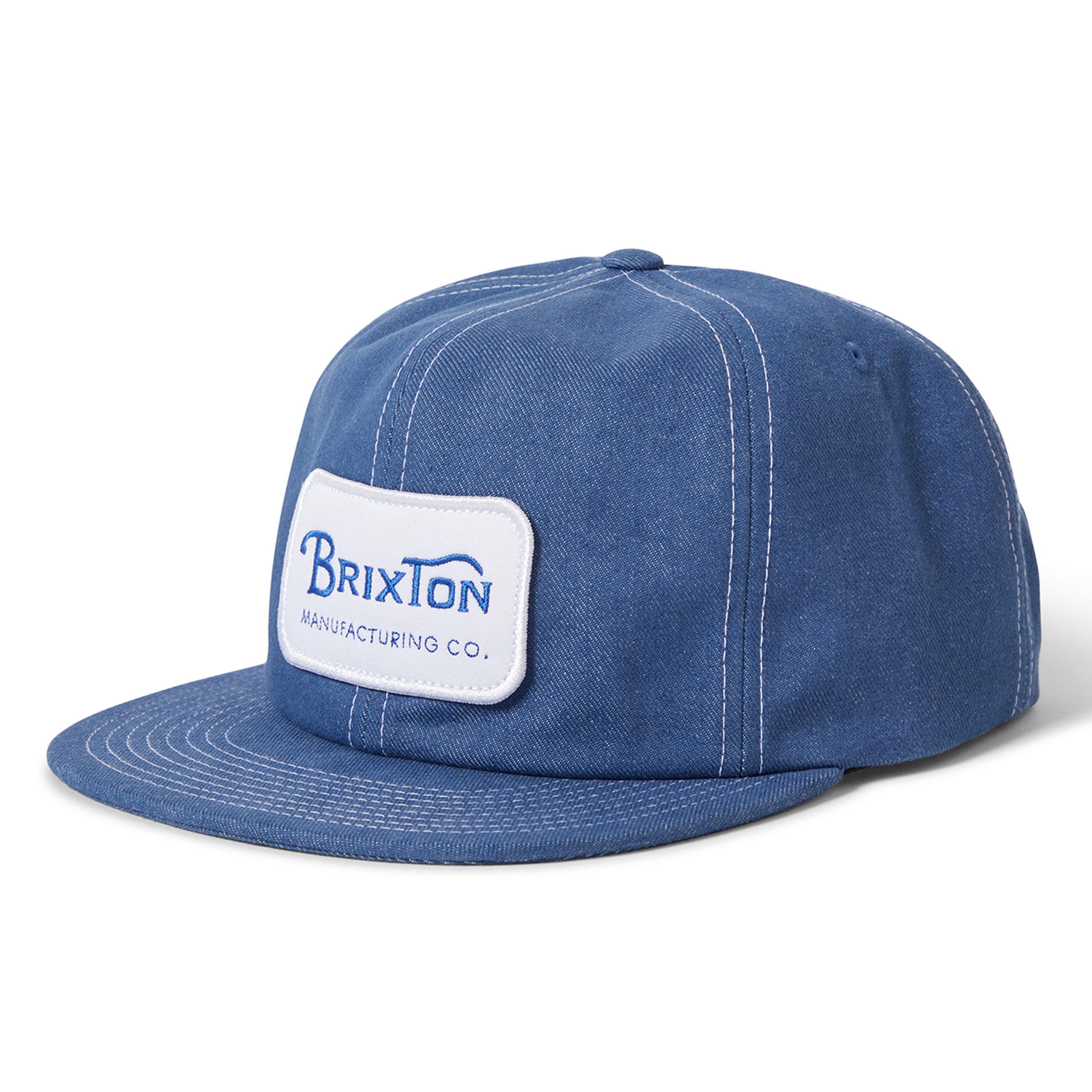Brixton Grade Snapback Cap - Denim – Palm Isle Skateshop
