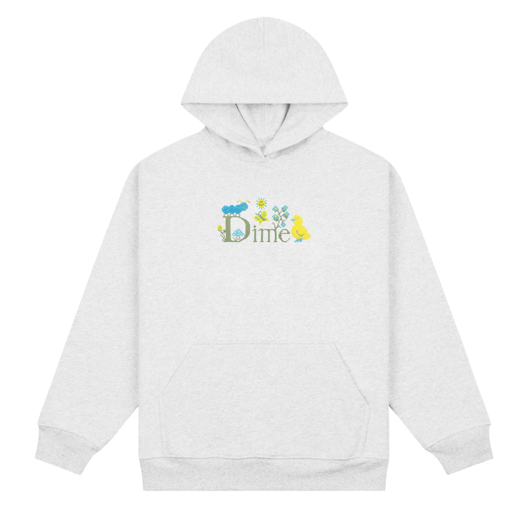 Classic Cross Stitch Sweat à Capuche - Gris Cendré