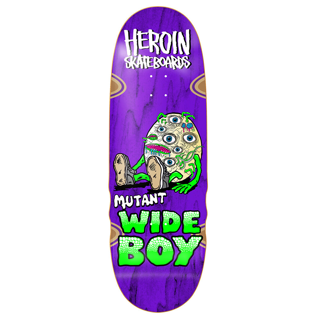 スケートボード HEROIN SKATEBOARDS MUTATED WIDEBOY10.28 Heroin Mutant Wide Boy Deck - 10.28
