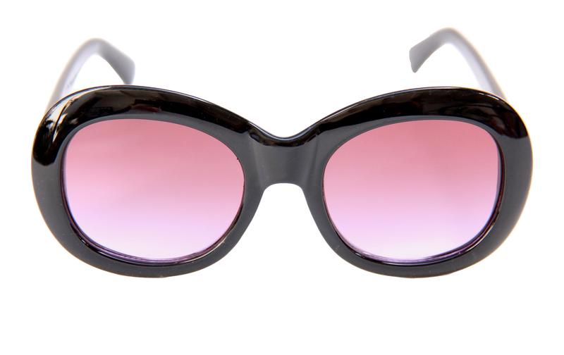 Bikini Beach Lunettes de Soleil - Noir/Violet