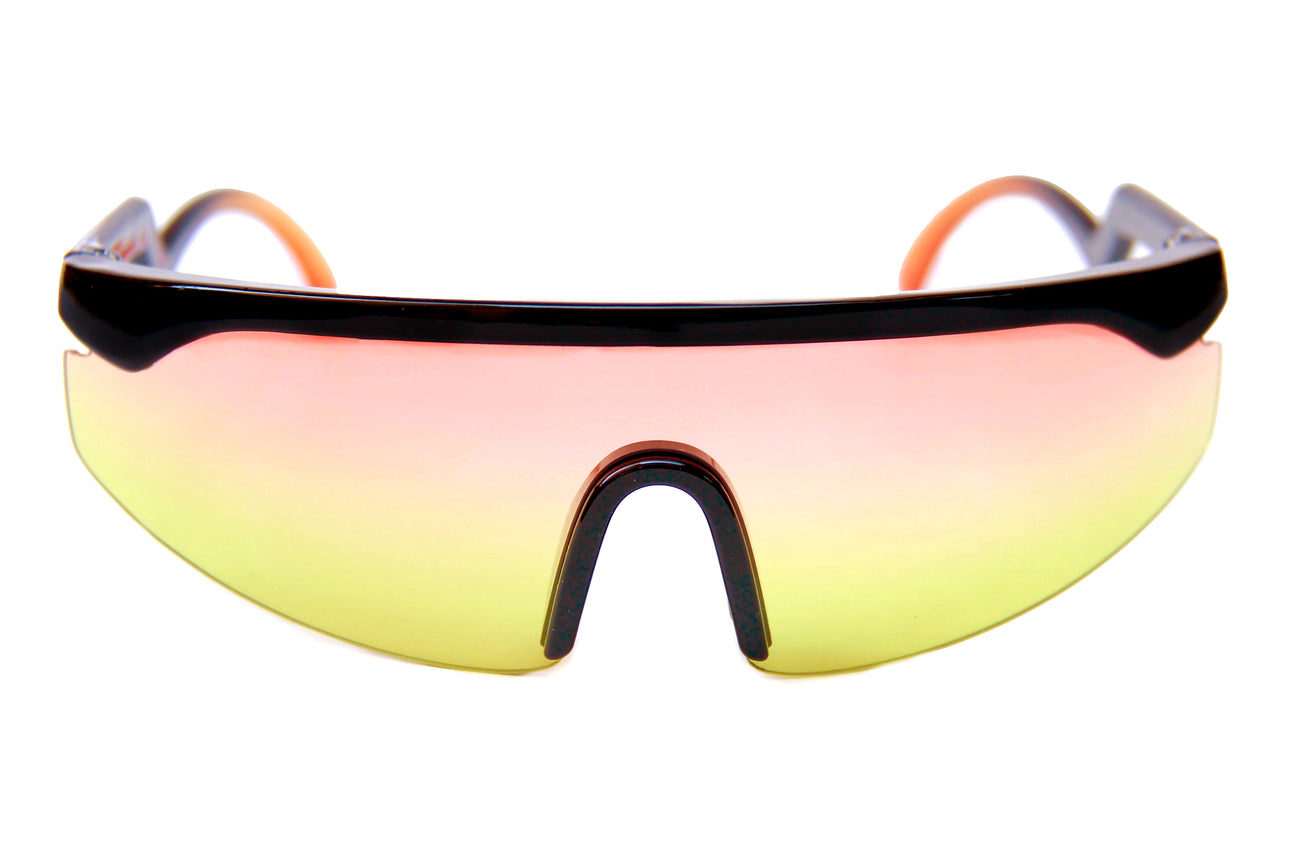 Accelerator Lunettes de Soleil - Noir/Orange Jaune Dégradé