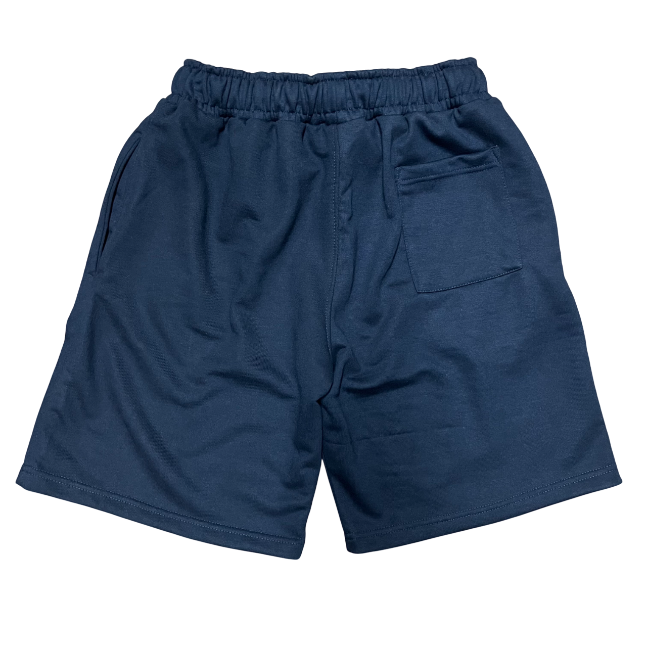 Arch Embroidered French Terry Shorts - Bleu Marine