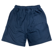 Arch Embroidered French Terry Shorts - Bleu Marine