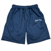 Arch Embroidered French Terry Shorts - Bleu Marine