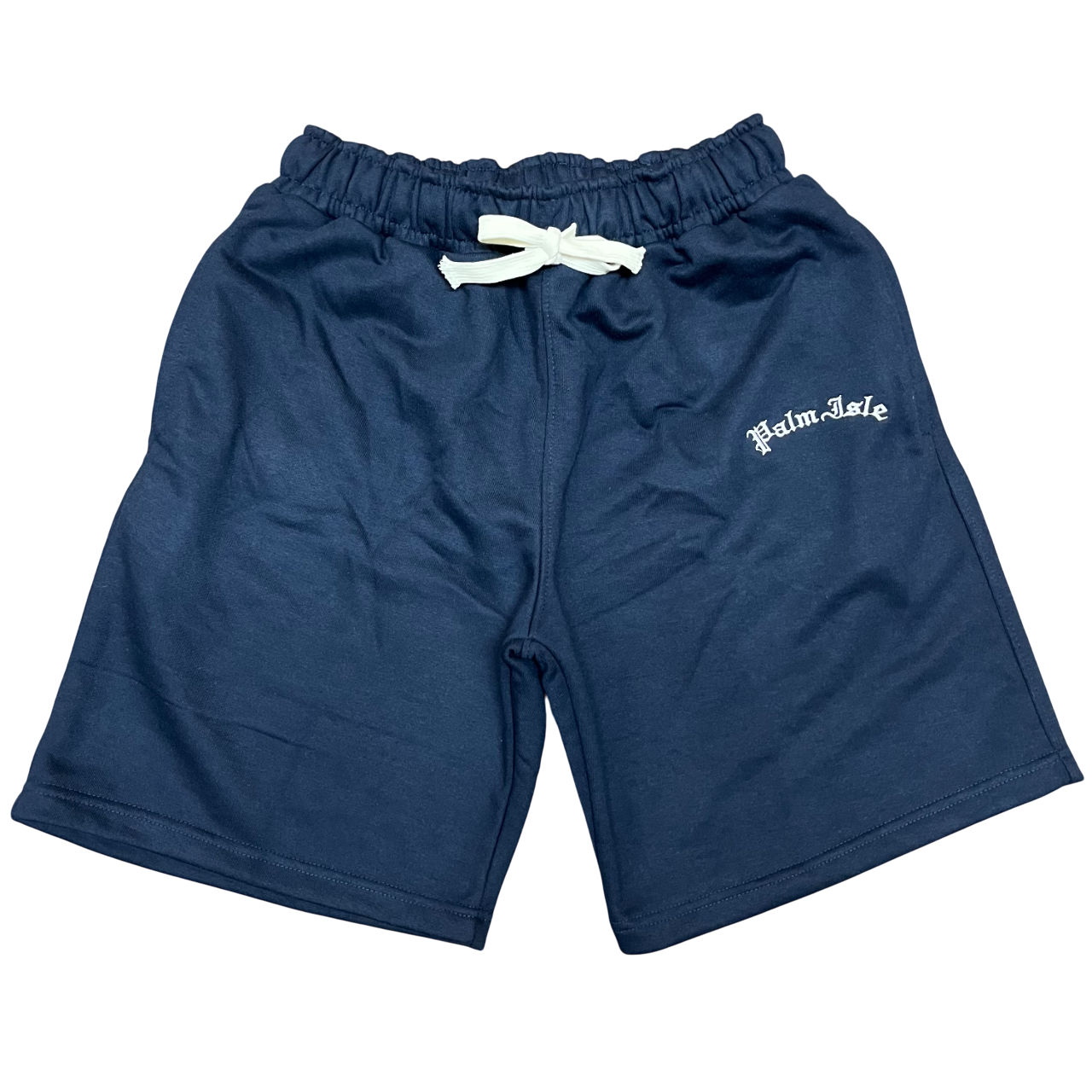 Arch Embroidered French Terry Shorts - Bleu Marine