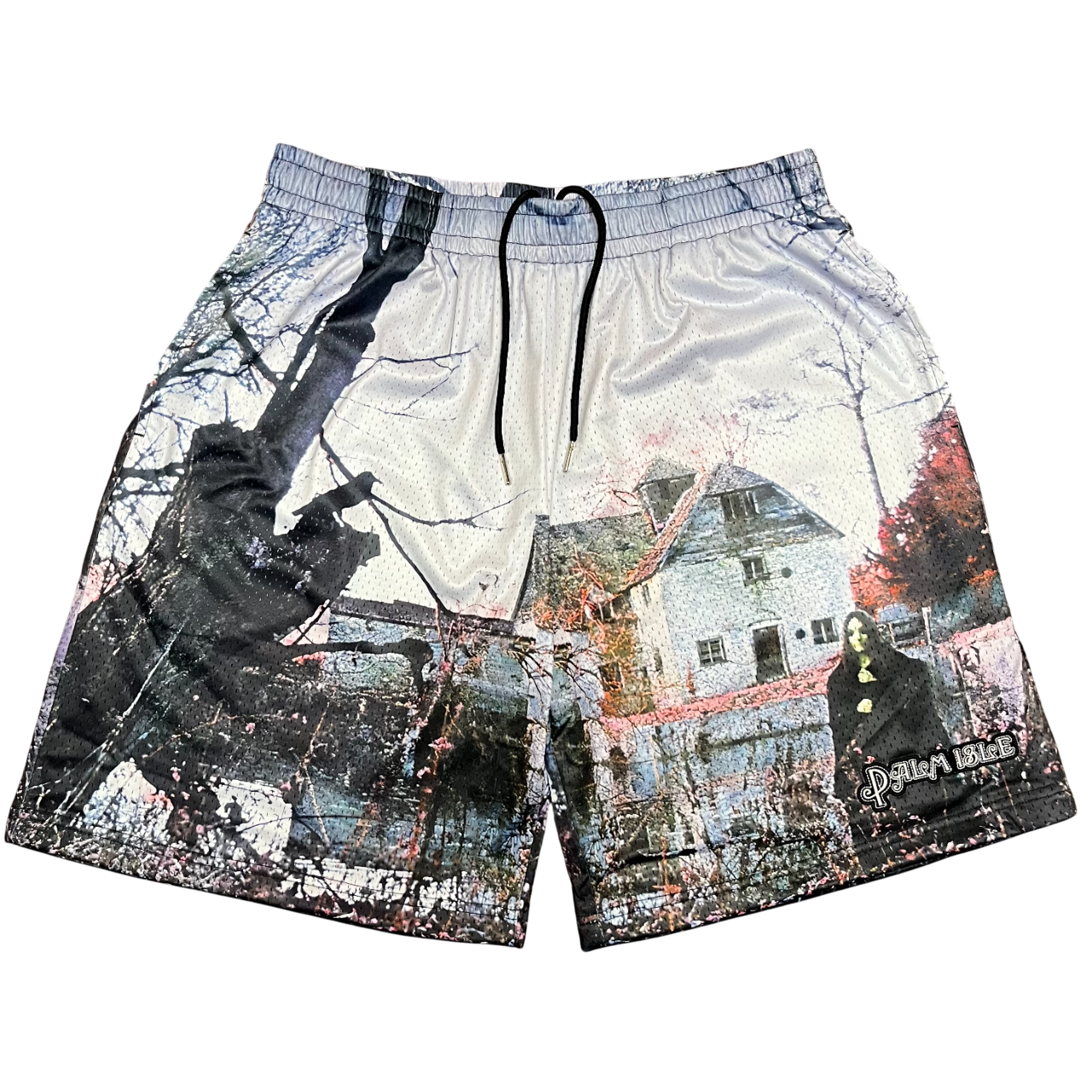Black Sabbath Shorts en Mesh Brodés - Imprimé Tous Motifs Album (AOP Album)