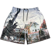 Black Sabbath Shorts en Mesh Brodés - Imprimé Tous Motifs Album (AOP Album)