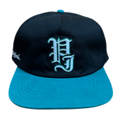 Stamp Casquette Snapback 5 Panneaux - Noir/Sarcelle