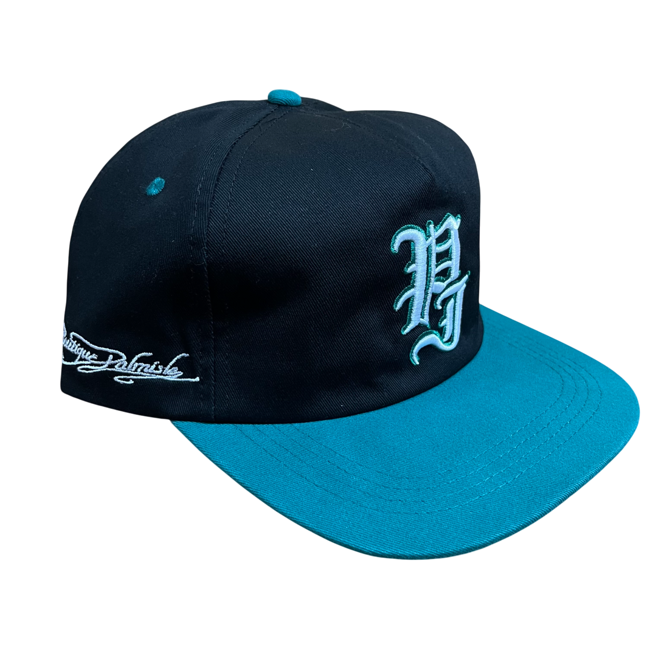 Stamp Casquette Snapback 5 Panneaux - Noir/Sarcelle