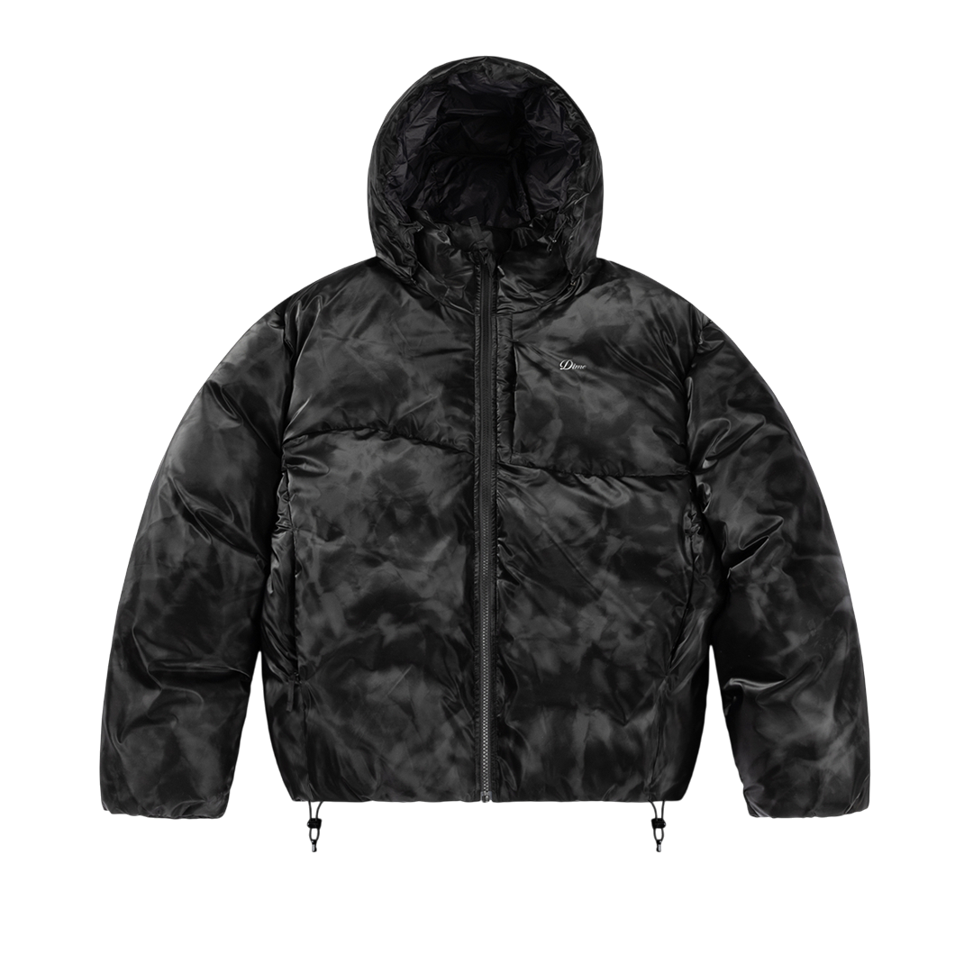 Dime Wavy Puffer - Smoke Black – Palm Isle Skateshop