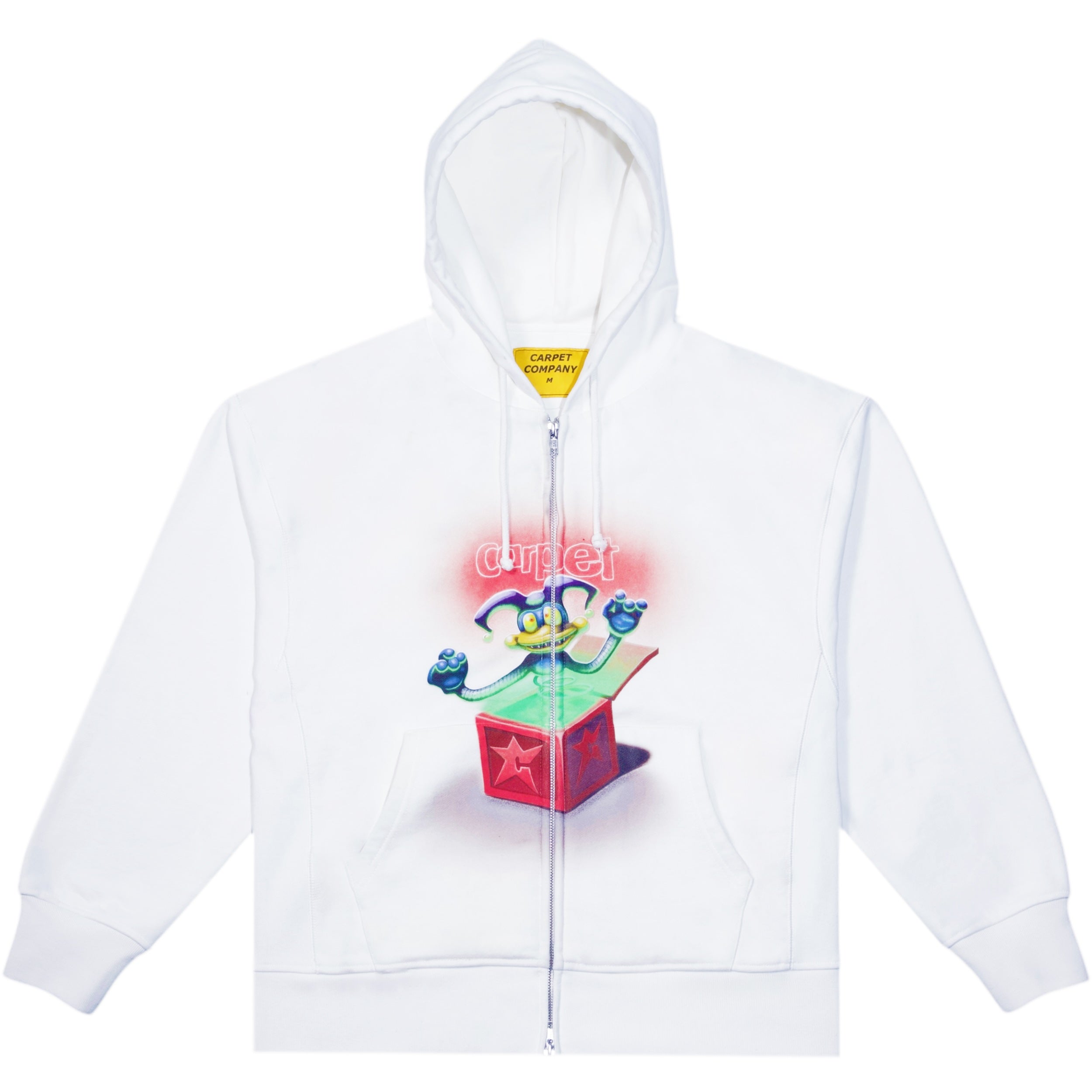 Carpet Company Jack Double Zip Hoodie - White – Palm Isle Skateshop