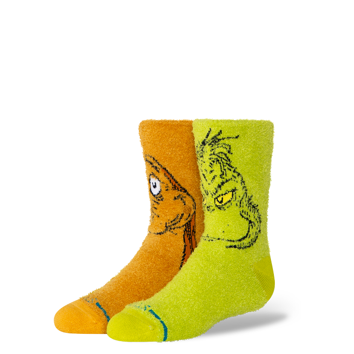 "The Grinch" Grinch And Max Crew Chaussettes Enfants - Vert