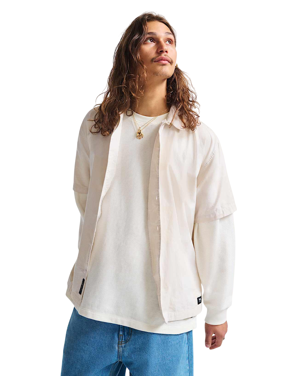 Kessler Chemise Tissée à Carreaux - Blanc