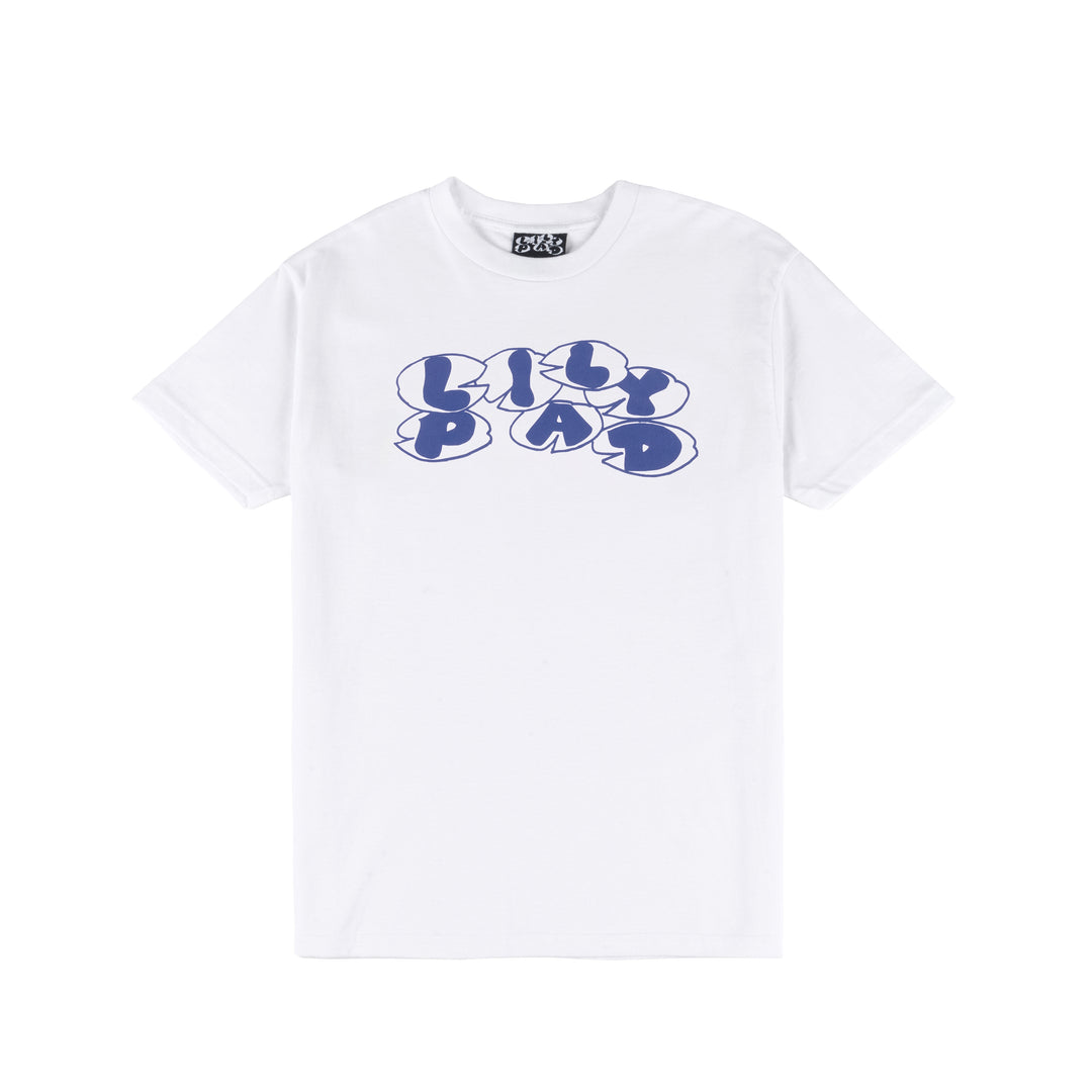 Wordmark T-Shirt - Blanc/Bleu
