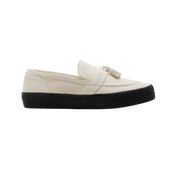 VM005 Loafer en Suède - Blanc/Noir