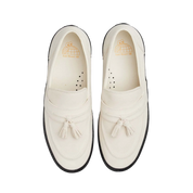 VM005 Loafer en Suède - Blanc/Noir