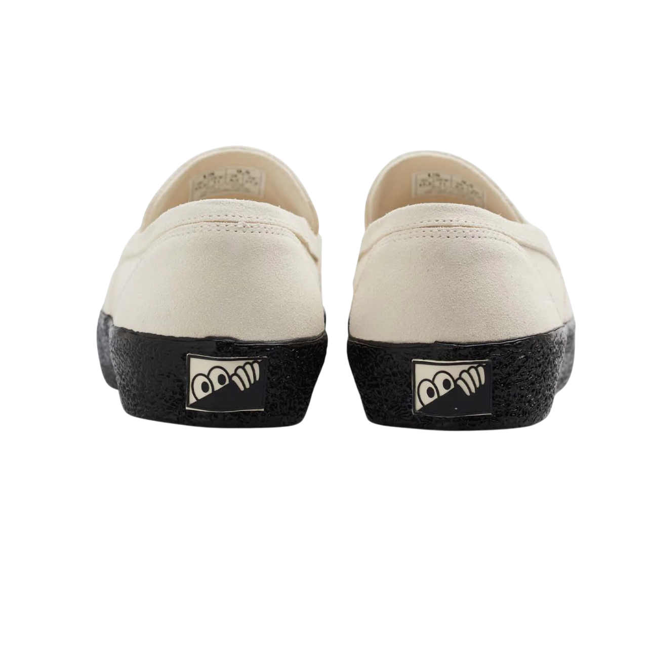 VM005 Loafer en Suède - Blanc/Noir