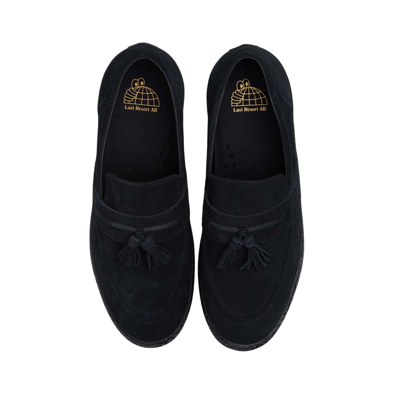 VM005 Loafer en Suède - Noir/Noir
