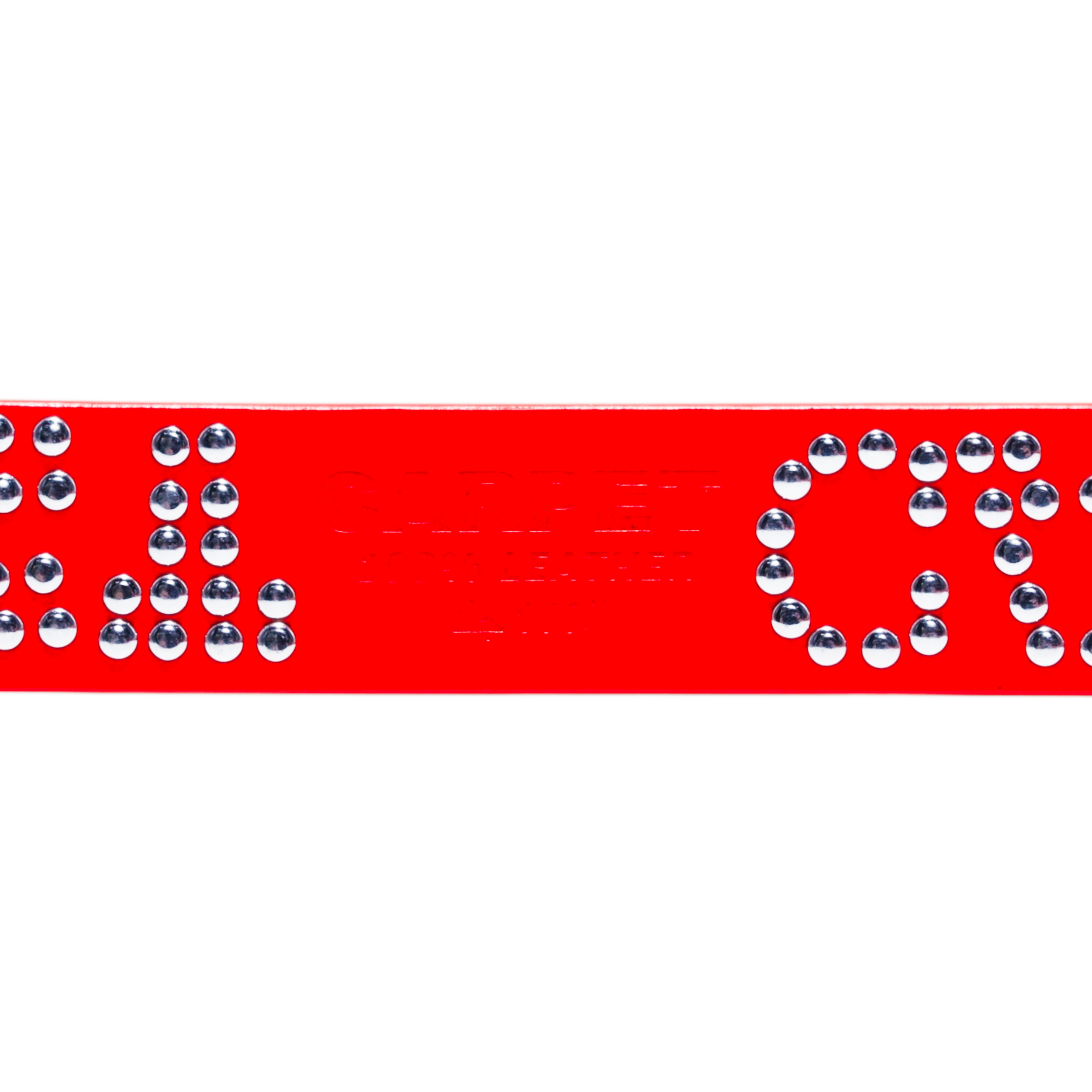 Ceinture en Cuir Cloutée - Blanc