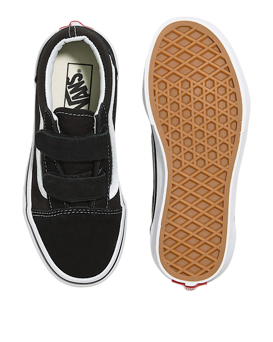 Old Skool V pour enfants - Noir/Blanc véritable