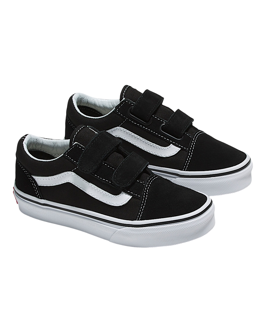 Old Skool V pour enfants - Noir/Blanc véritable