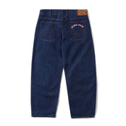 Jeans Baggy en Denim à Logo - Indigo Brut