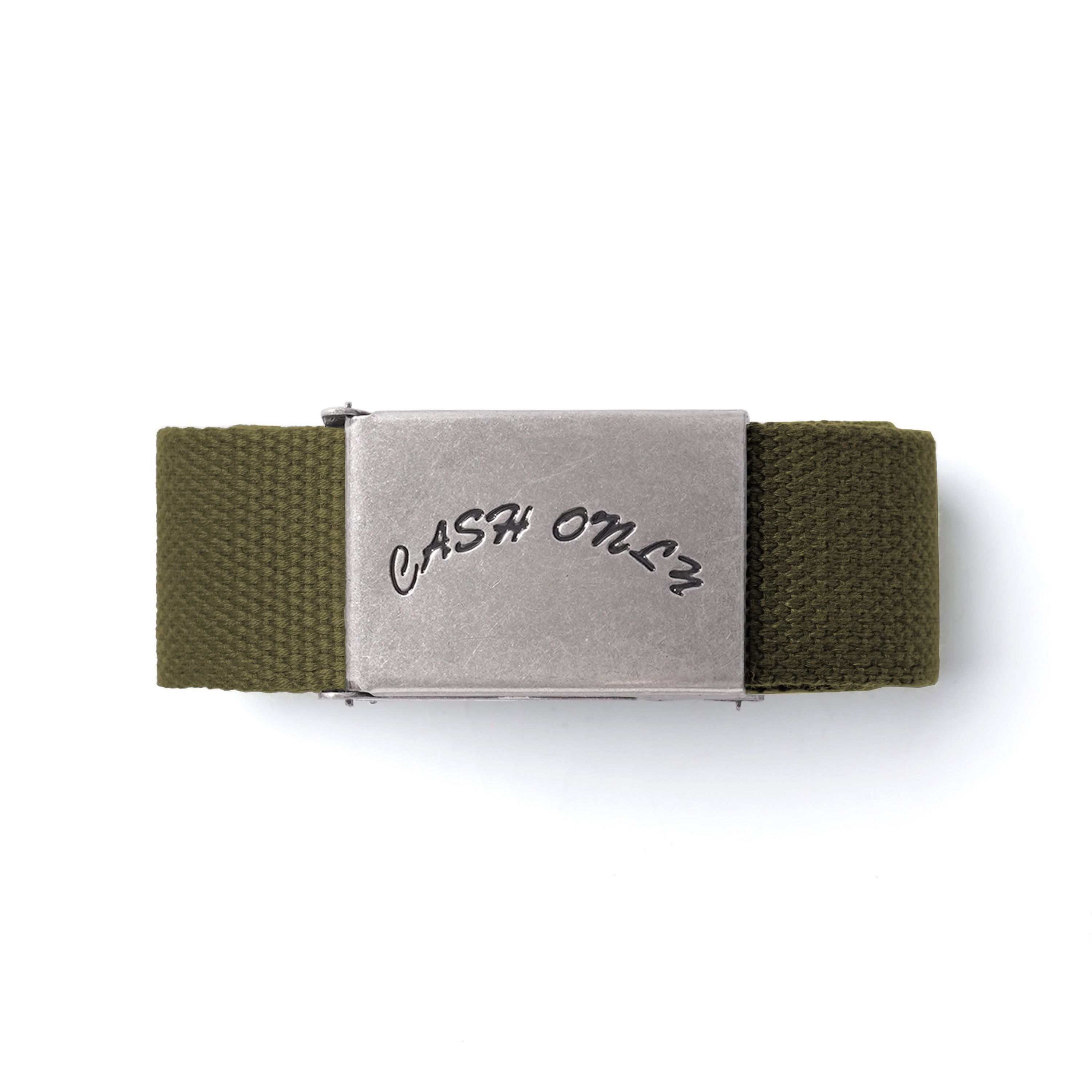 Ceinture Tissée à Logo - Vert