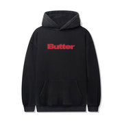 Nylon Logo Applique Pullover Hood - Black