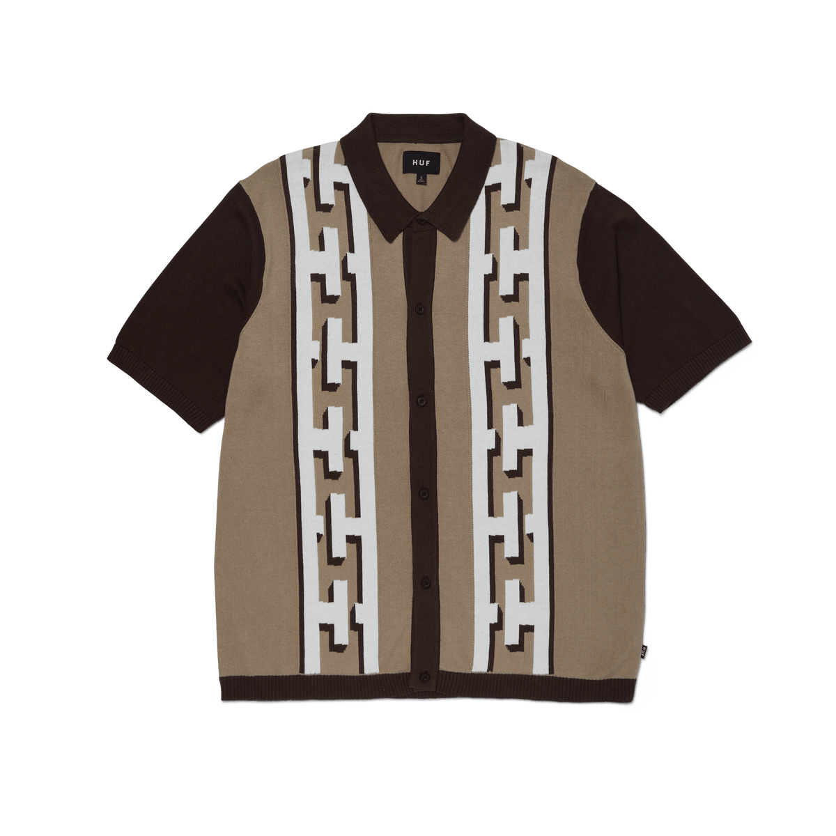 Pillar Knit Sweater - Brown